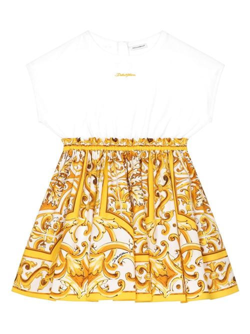 Abito bambina maiolica Dolce & Gabbana Kids | L5JD9AG7NRJS9000